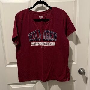 Tommy Hilfiger Burgundy Tee